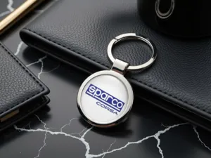Sparco Cute Key Ring Stylish Glossy Alloy Metal